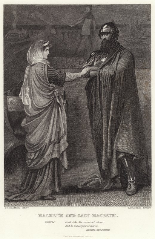 Macbeth and Lady Macbeth, Macbeth, Act I, Scene 5 by English School