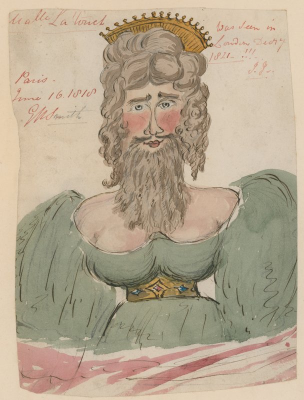 Mademoiselle Latouch, Bearded Lady by English School