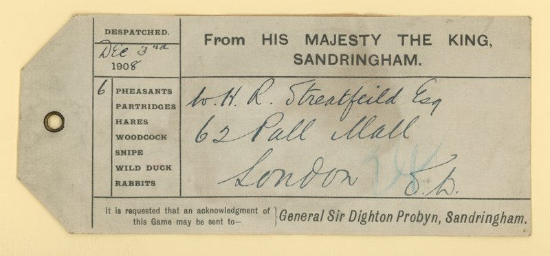 Mail Ticket for Six Pheasants by English School