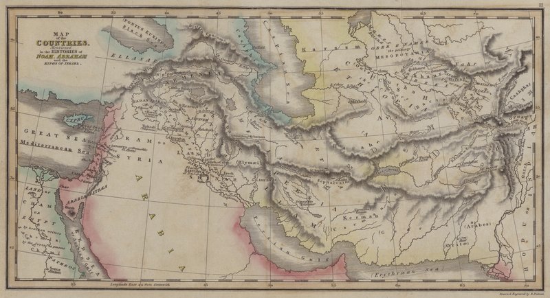Map of Countries Mentioned in the Histories of Noah, Abraham and the Kings of Israel by English School