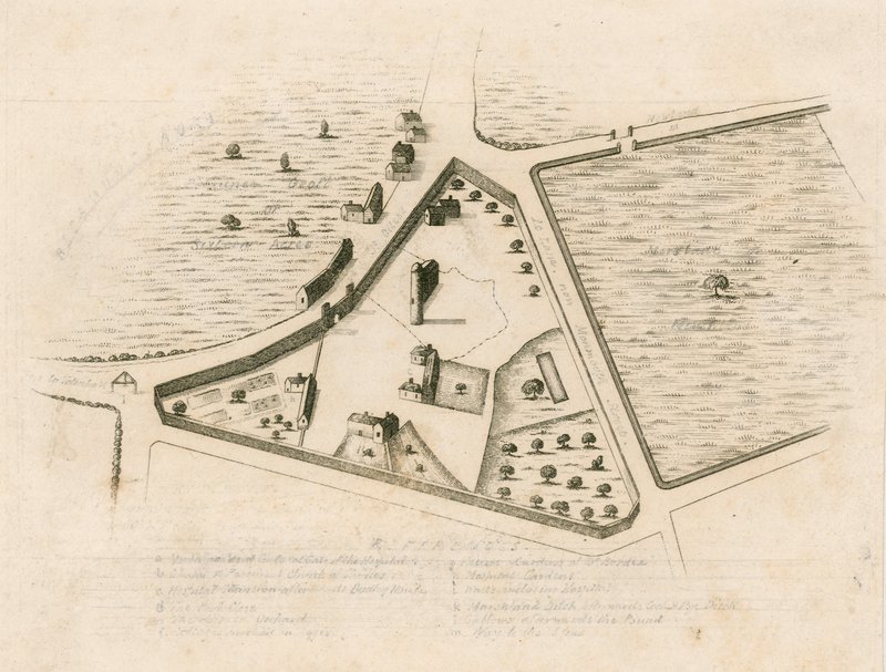 Map of the parish of St Giles in the Fields, London by English School
