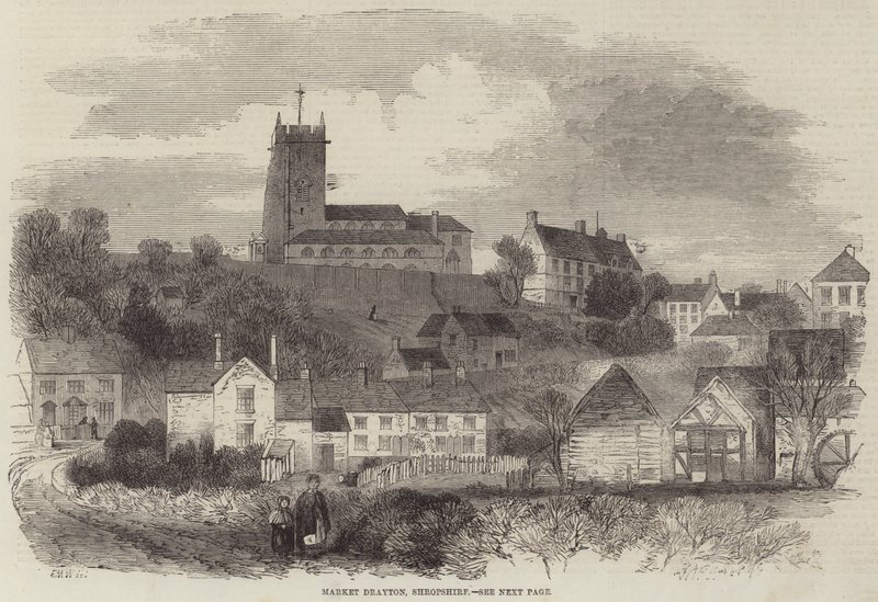 Market Drayton, Shropshire by English School