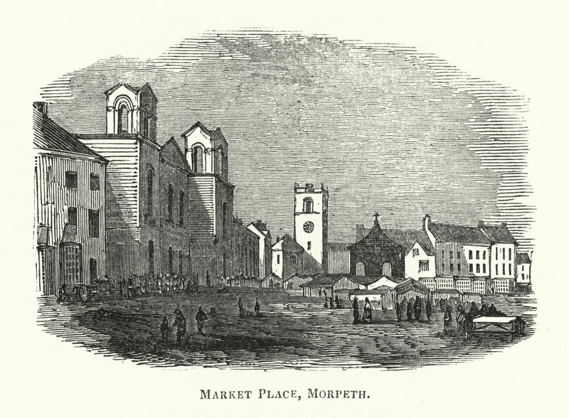 Market Place, Morpeth by English School