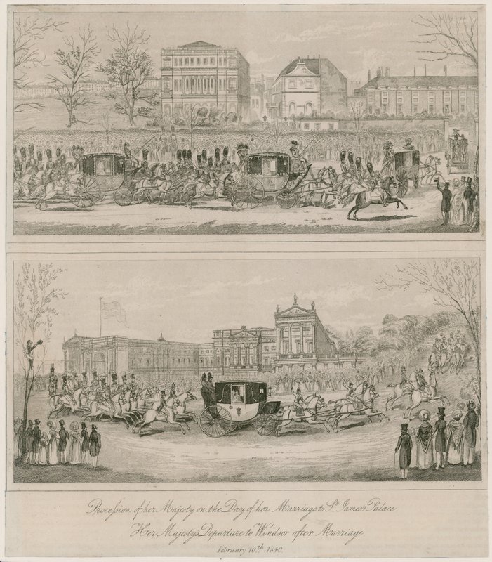 Marriage of Queen Victoria and Prince Albert, 10 February 1840 by English School