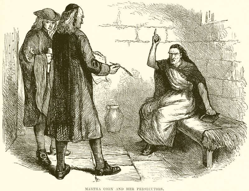 Martha Cory and Her Persecutors by English School