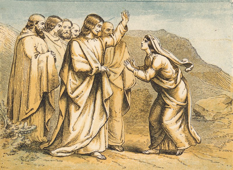 Martha meeting Jesus after the Death of Lazarus by English School