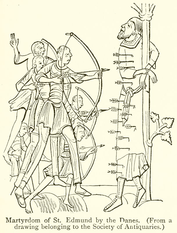 Martyrdom of St. Edmund by the Danes by English School