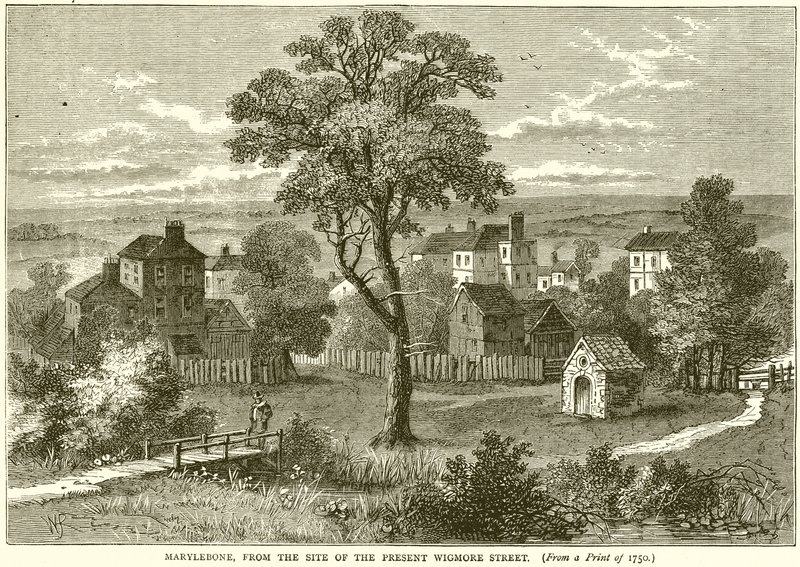 Marylebone, from the Site of the Present Wigmore Street by English School