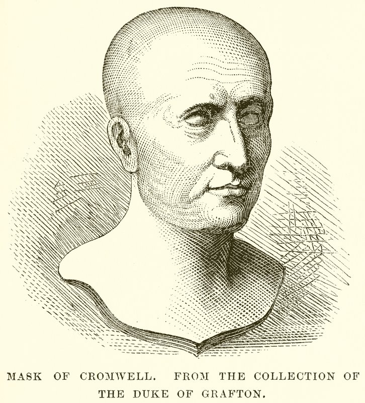 Mask of Cromwell by English School