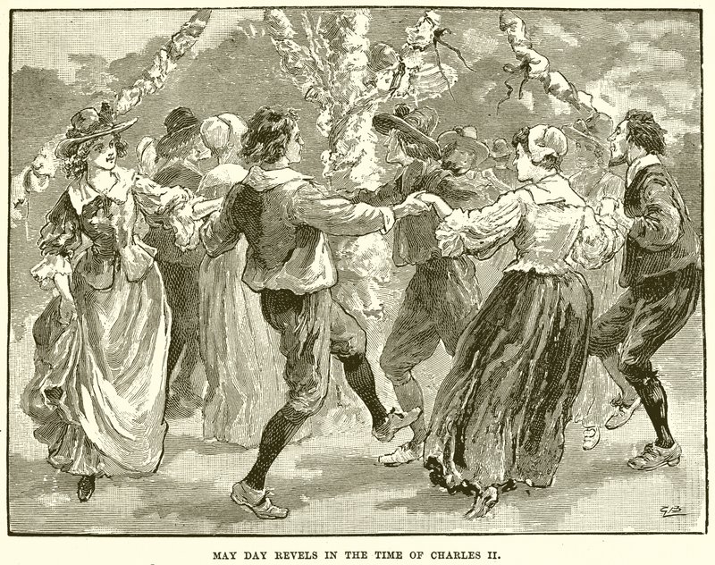 May Day Revels in the Time of Charles II by English School