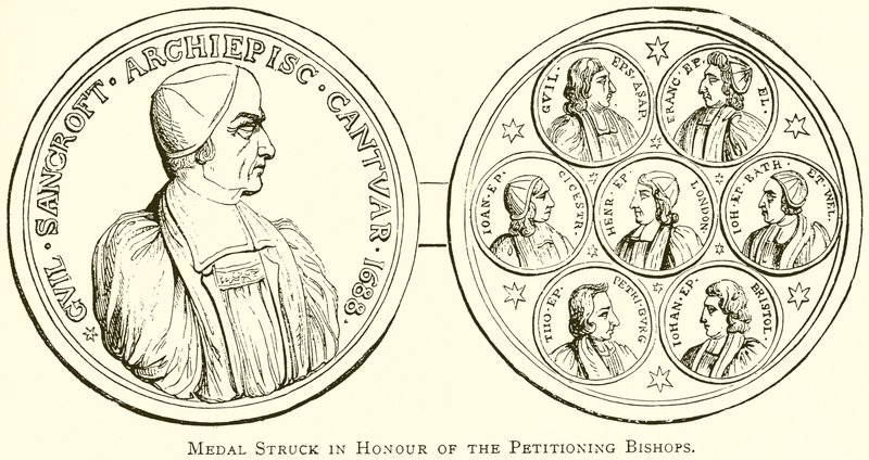 Medal Struck in Honour of the Petitioning Bishops by English School