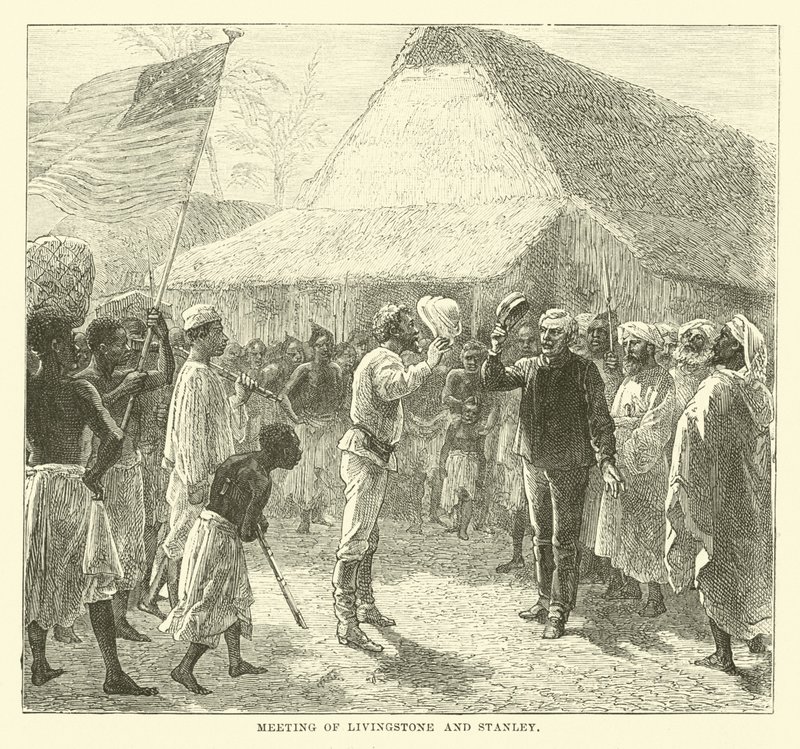 Meeting of Livingstone and Stanley by English School