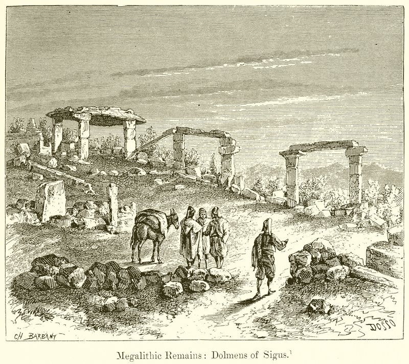 Megalithic Remains: Dolmens of Sigus by English School