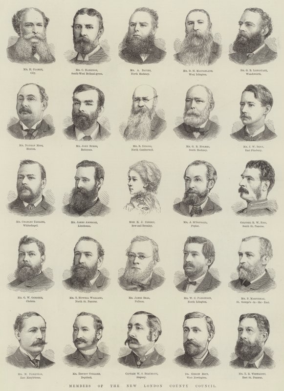 Members of the New London County Council by English School