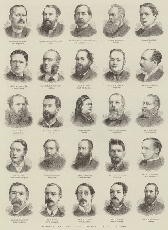 Members of the New London County Council by English School