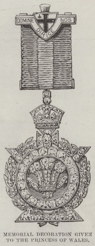 Memorial Decoration given to the Princess of Wales at the Opening of the Tower Bridge by English School