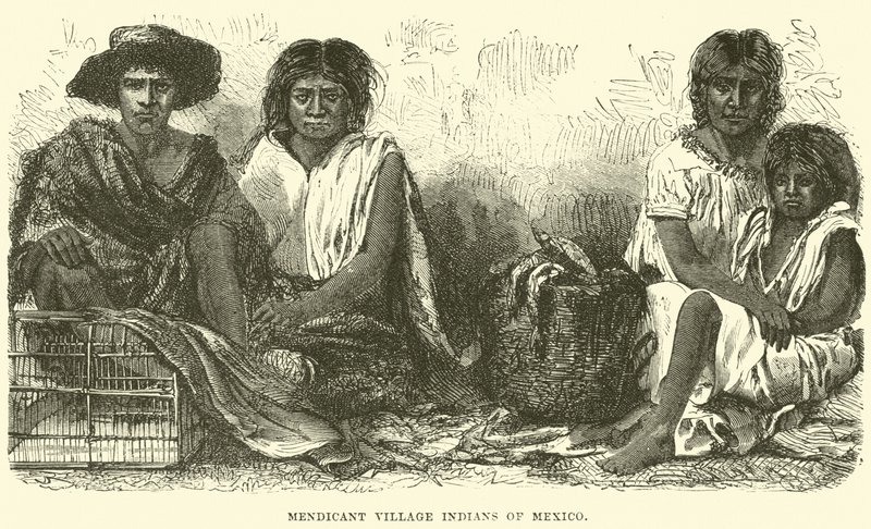 Mendicant Village Indians of Mexico by English School