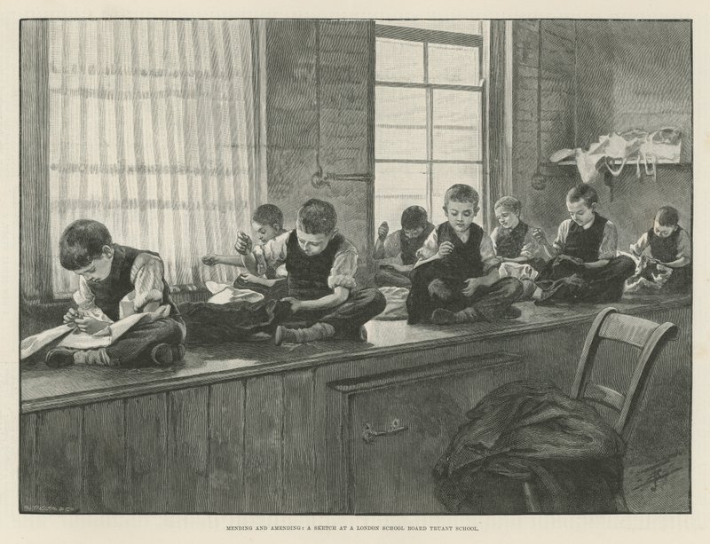 Mending and Amending: A Sketch at a London School Board Truant School by English School