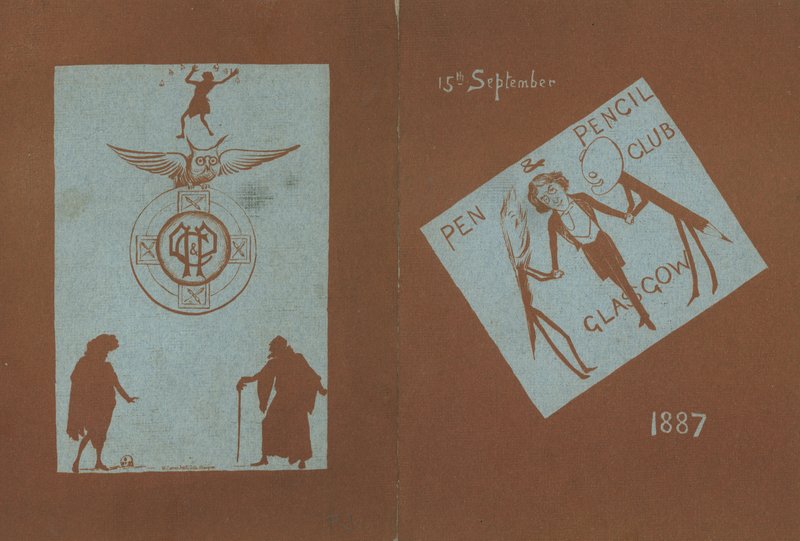Menu for a Banquet in Honour of Henry Irving, Pen and Pencil Club, Glasgow, 15 September 1887 by English School
