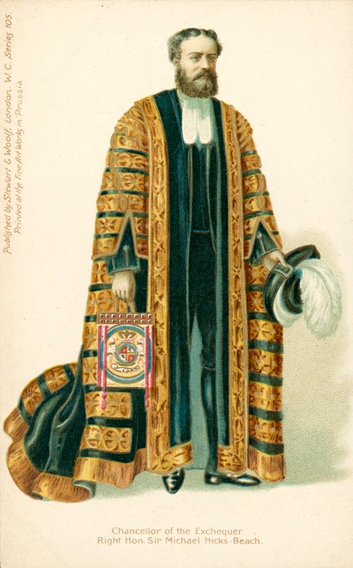 Michael Edward Hicks Beach, Chancellor of the Exchequer by English School