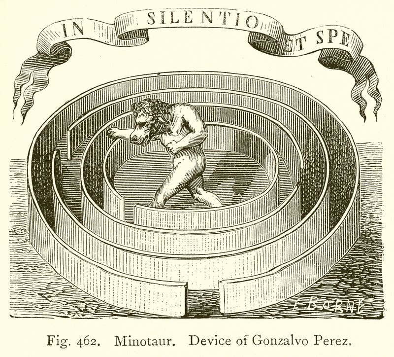 Minotaur. Device of Gonzalvo Perez by English School