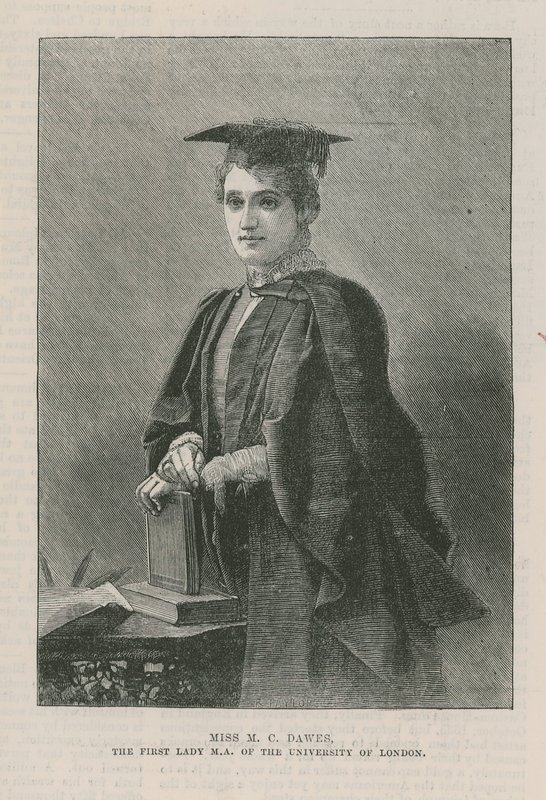 Miss M C Dawes, the First Lady MA of the University of London by English School