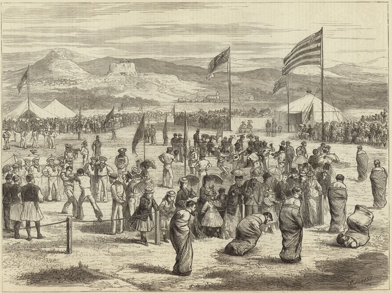 Modern Olympian Games at Athens by English School