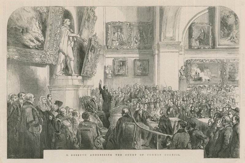 Monsieur Kossuth addressing the Court of Common Council by English School