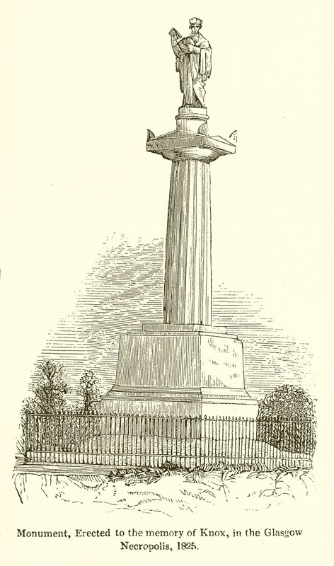Monument, Erected to the Memory of Knox, in the Glasgow Necropolis, 1825 by English School