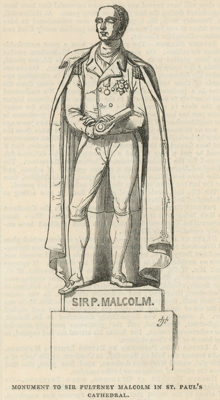 Monument to Sir Pulteney Malcolm by English School