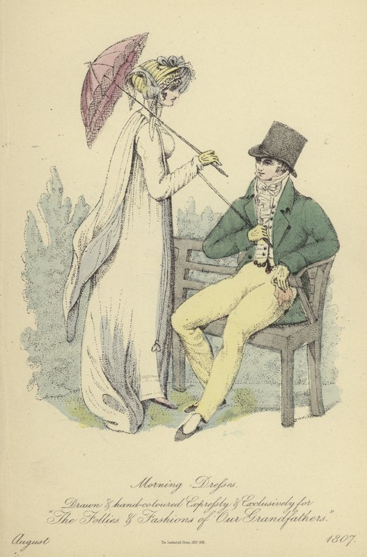 Morning and Evening Dress for Ladies and Gentlemen by English School