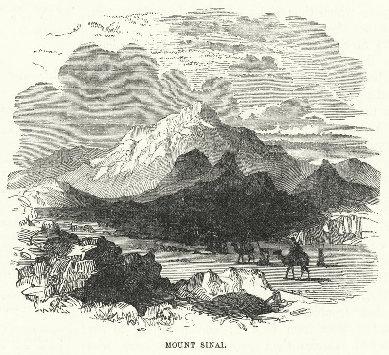 Mount Sinai (engraving) by English School