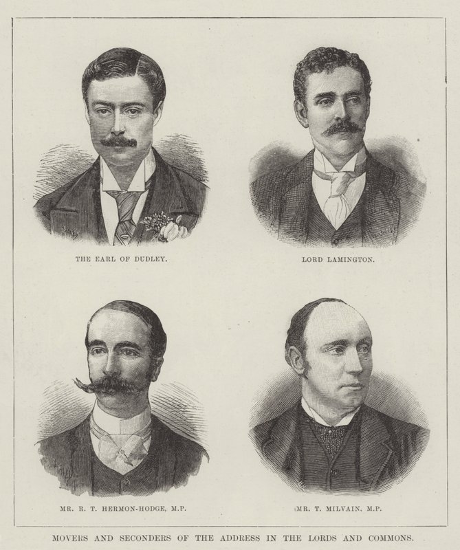 Movers and Seconders of the Address in the Lords and Commons by English School