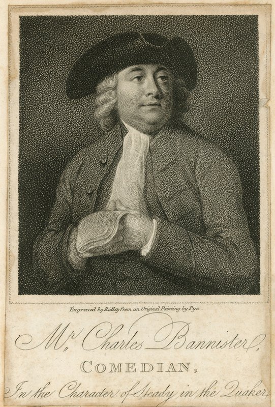Mr Charles Bannister, comedian by English School
