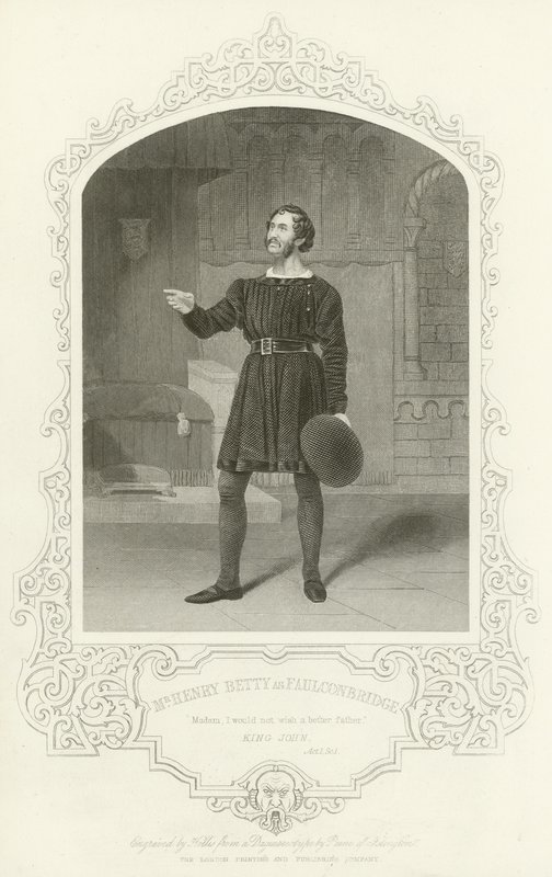 Faulconbridge, King John, Act I, Scene I by English School