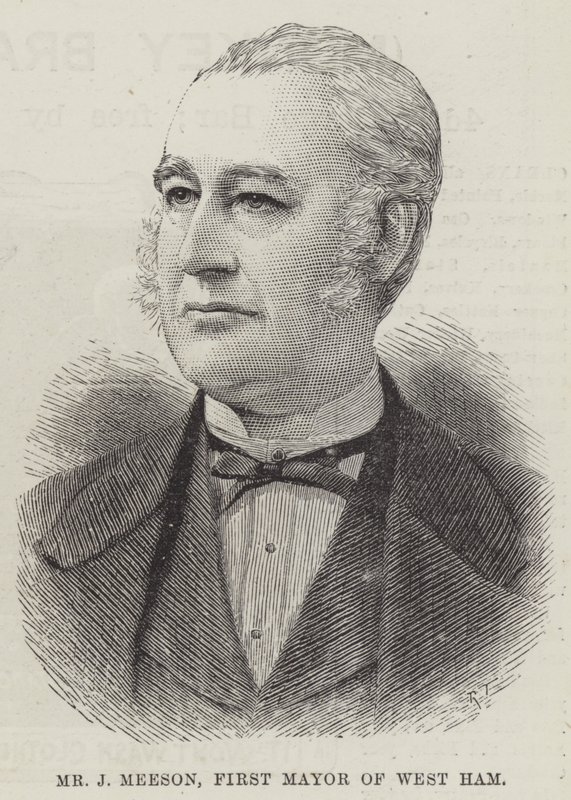 Mr J Meeson, First Mayor of West Ham by English School