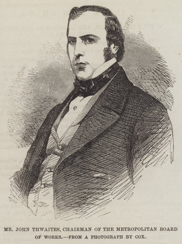 Mr John Thwaites, Chairman of the Metropolitan Board of Works by English School