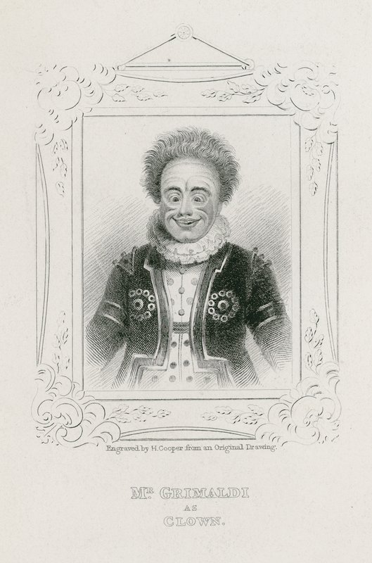 Mr Joseph Grimaldi as Clown by English School