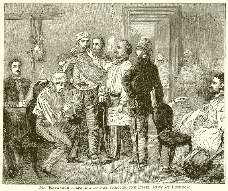 Mr. Kavanagh Preparing to Pass through the Rebel Army at Lucknow by English School