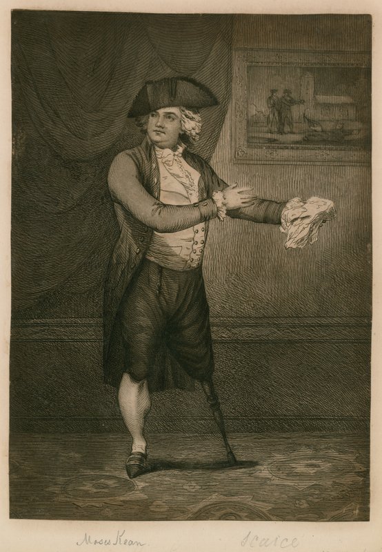Mr Moses Keans imitation of Hendersons Hamlet by English School