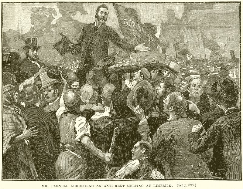 Mr. Parnell addressing an Anti-Rent Meeting at Limerick by English School