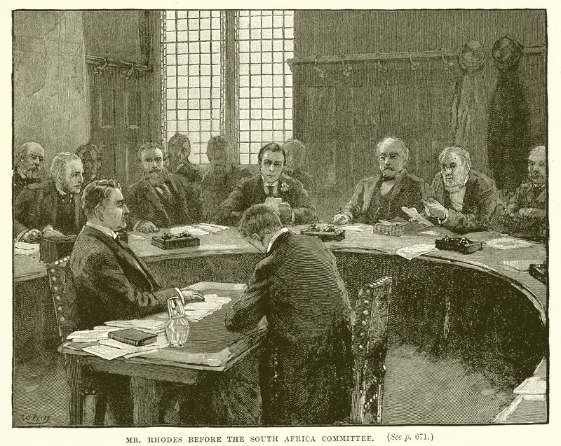 Mr. Rhodes before the South Africa Committee by English School