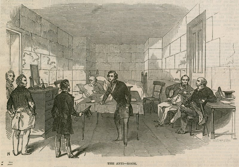 Mr Smith OBrien, MP, in custody at the House of Commons: The Anti-Room by English School