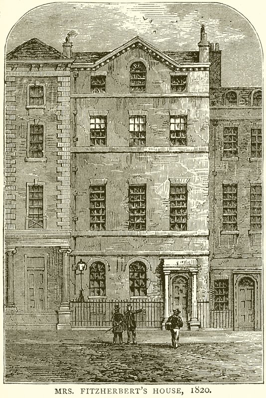 Mrs. Fitzherberts House, 1820 by English School