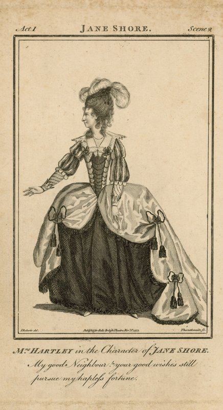 Mrs Hartley in the character of Jane Shore by English School