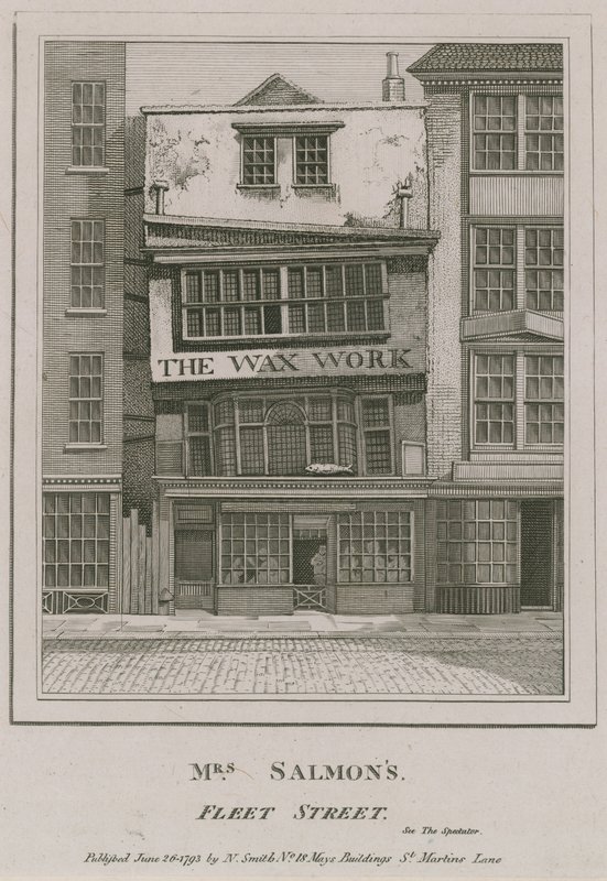 Mrs Salmons, The Wax Work, Fleet Street by English School