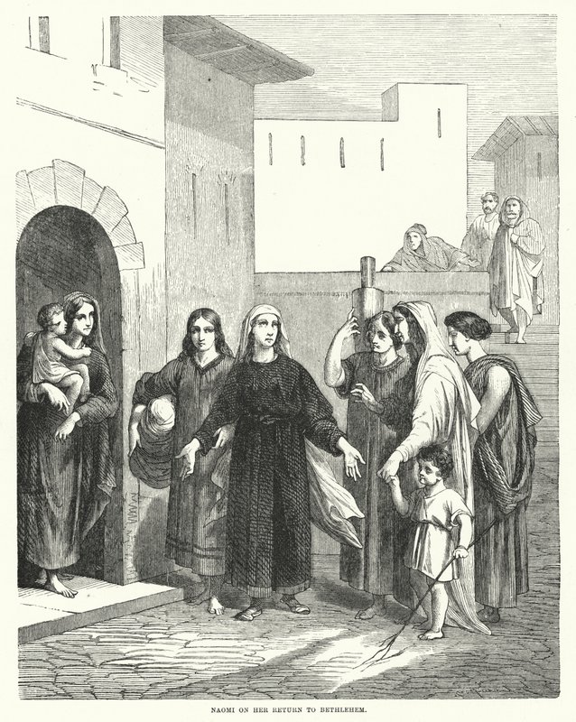 Naomi on Her Return to Bethlehem by English School
