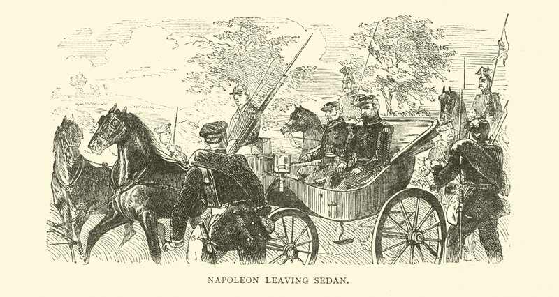 Napoleon leaving Sedan, September 1870 by English School