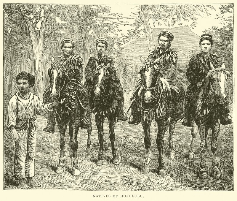 Natives of Honolulu by English School