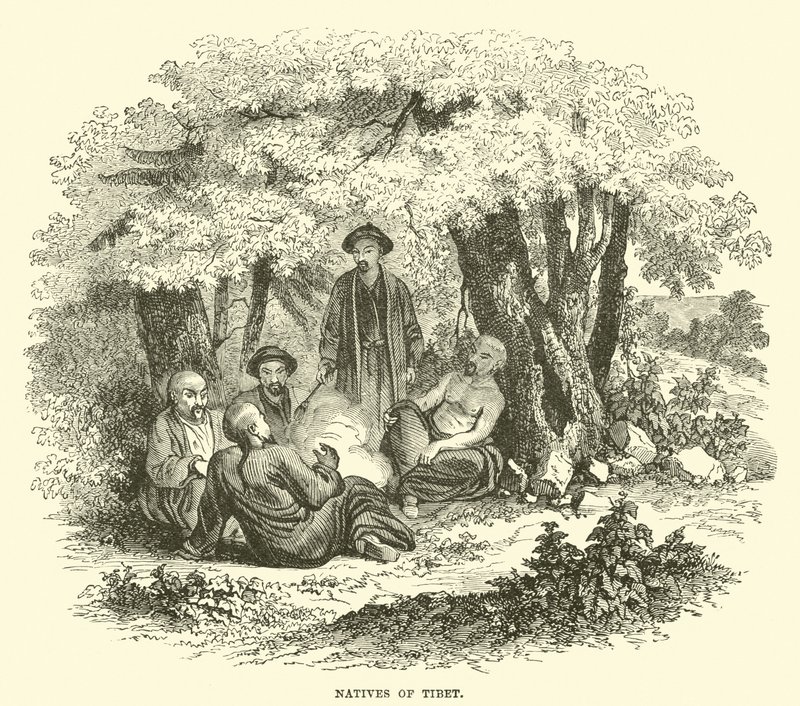Natives of Tibet by English School